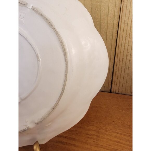 Vintage 1960's California Pottery Hand Painted Turkey Serving Platter - Picture 8 of 11